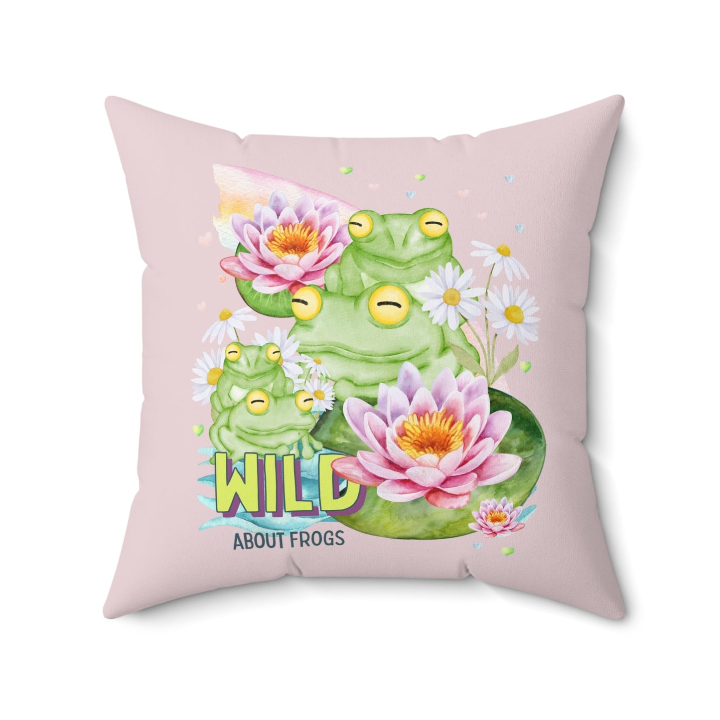 Wild About Frogs Pillow