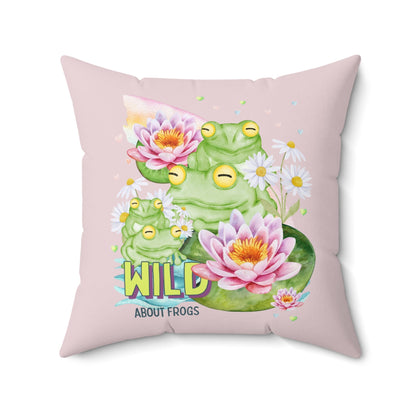 Wild About Frogs Pillow