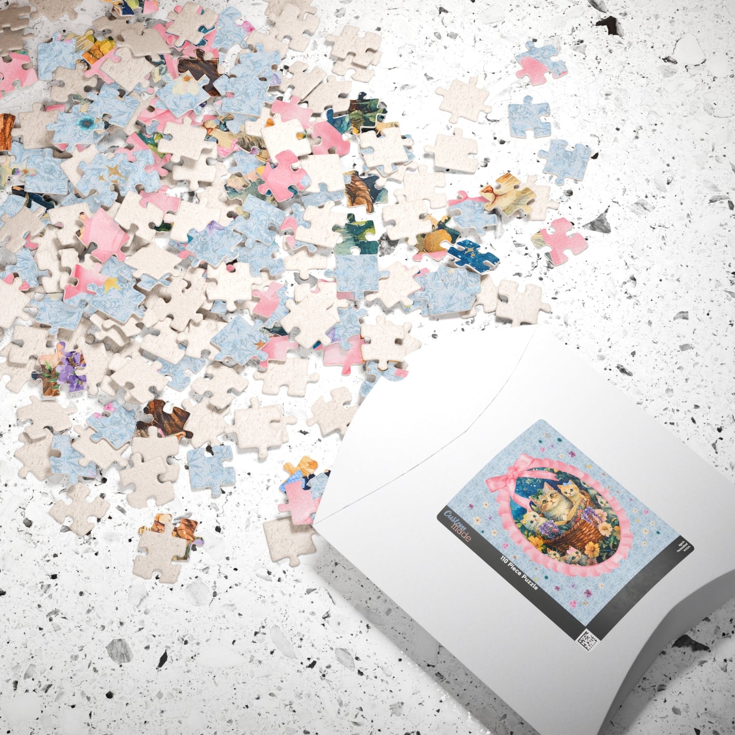 Wildflower Cat Puzzle for Cat Mom