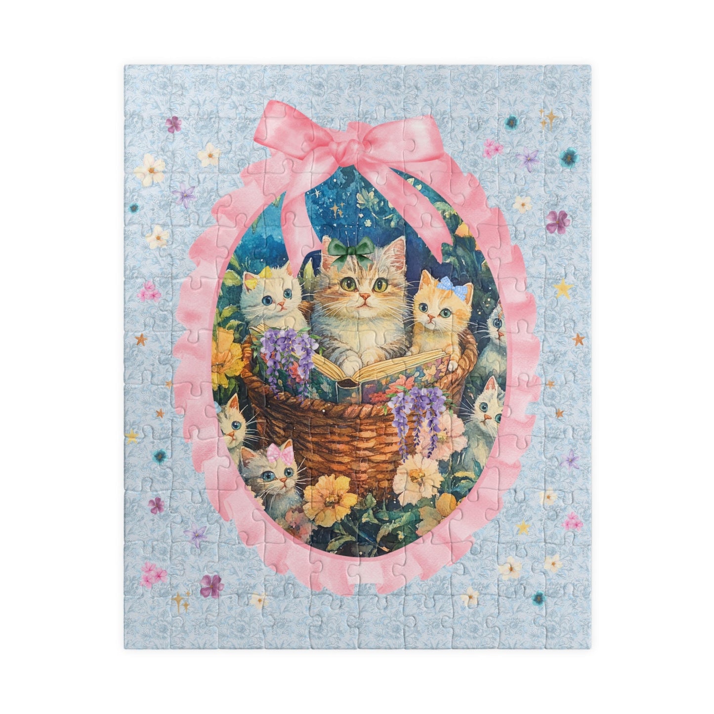 Wildflower Cat Puzzle for Cat Mom