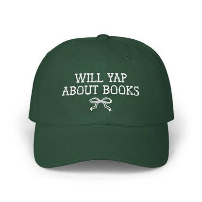 Will Yap About Books Cap with Bow