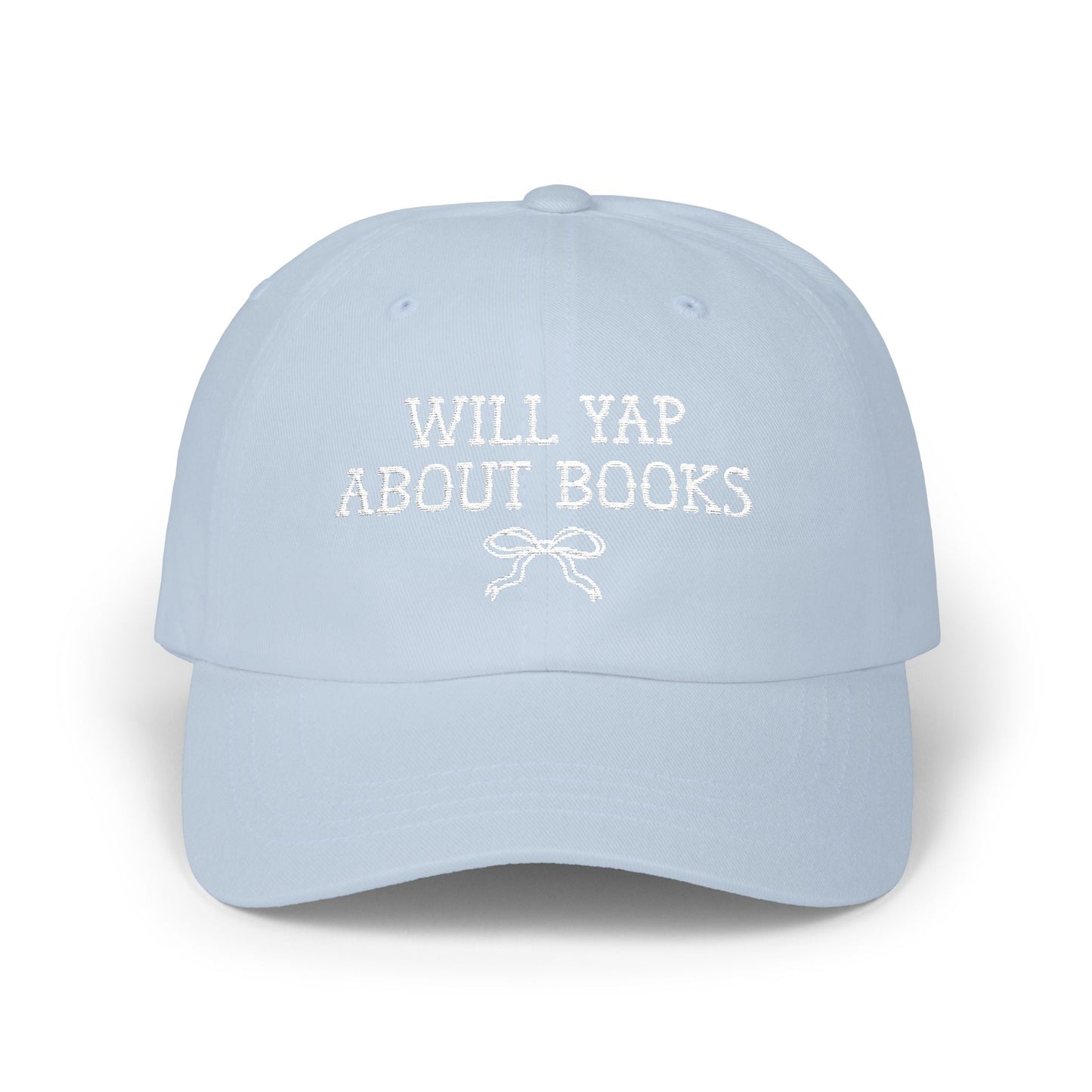 Will Yap About Books Cap with Bow