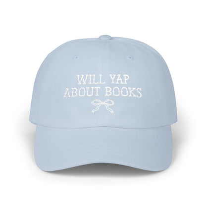 Will Yap About Books Cap with Bow