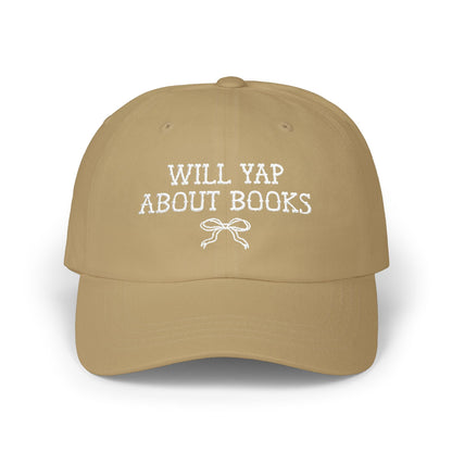Will Yap About Books Cap with Bow