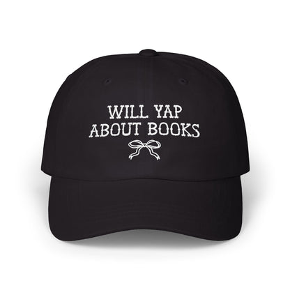 Will Yap About Books Cap with Bow