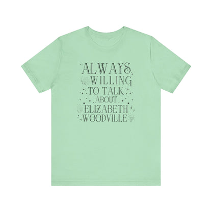 Witchy History Tee Shirt: Elizabeth Woodville