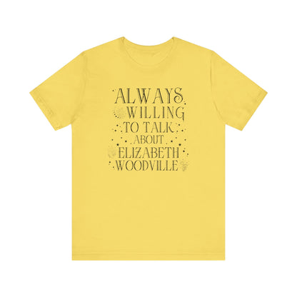 Witchy History Tee Shirt: Elizabeth Woodville