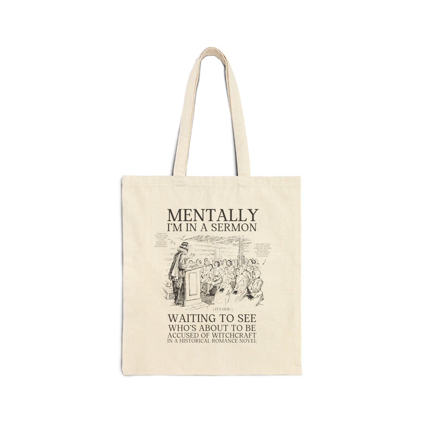 Witchy Romance Tote Bag for Reader: Spooky Bookish Tote for Bookworm