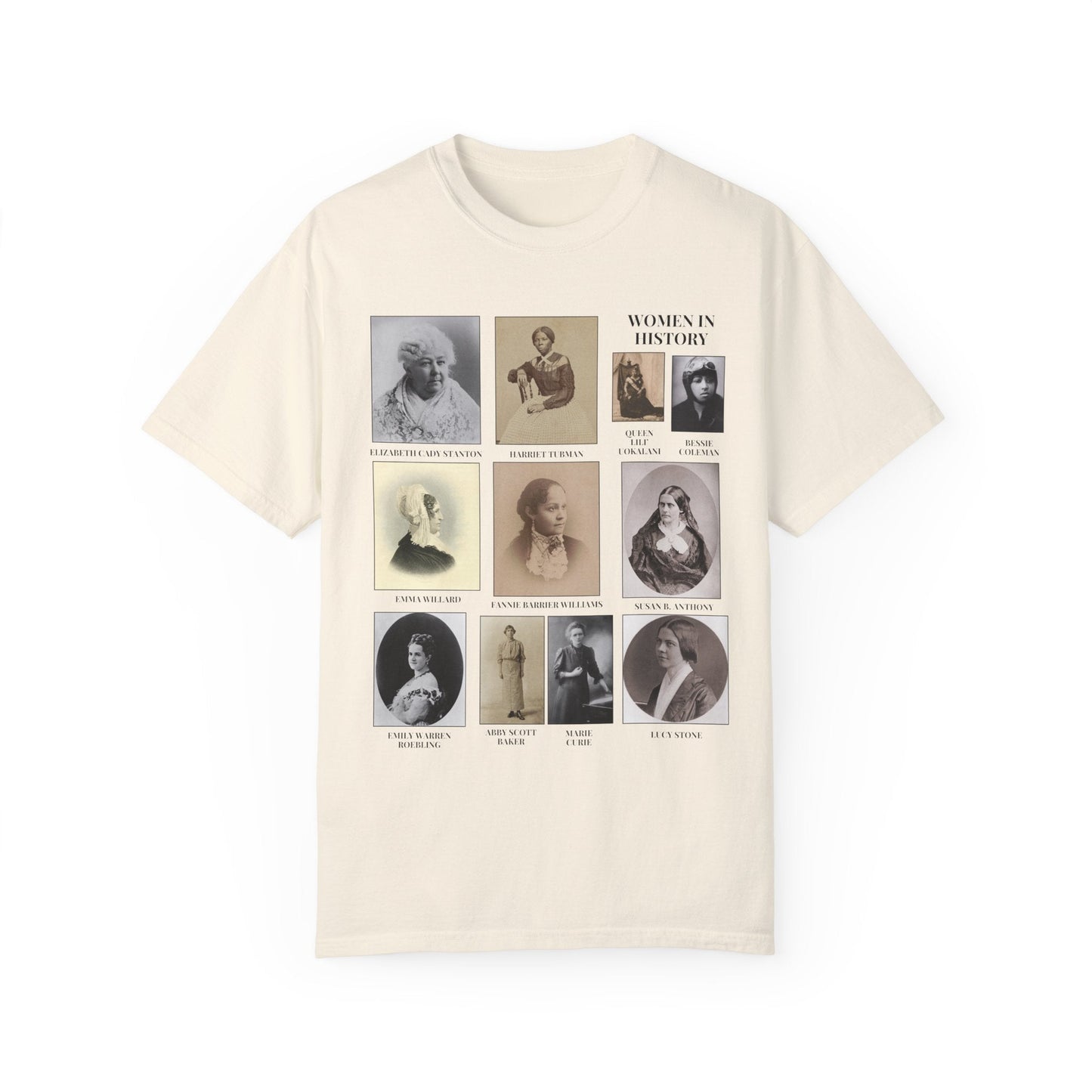 Women's History Tee Shirt with Photos