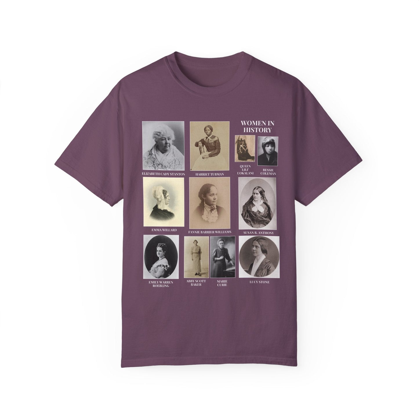 Women's History Tee Shirt with Photos
