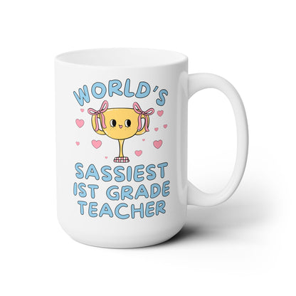 World's Sassiest First Grade Teacher Coffee Mug