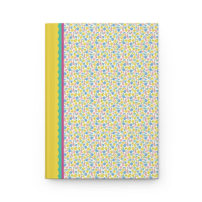 Yellow and Blue Flower Notebook