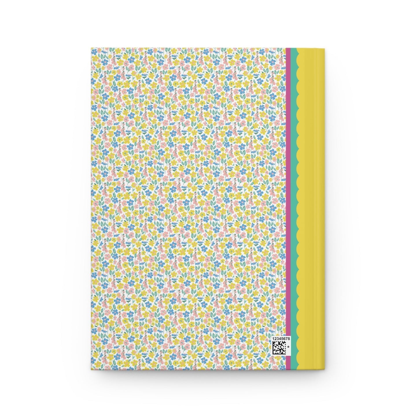 Yellow and Blue Flower Notebook