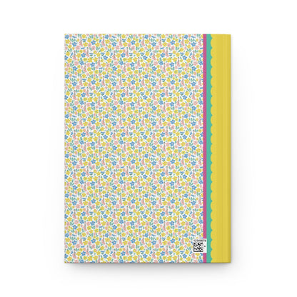 Yellow and Blue Flower Notebook