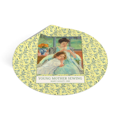 Young Mother Sewing