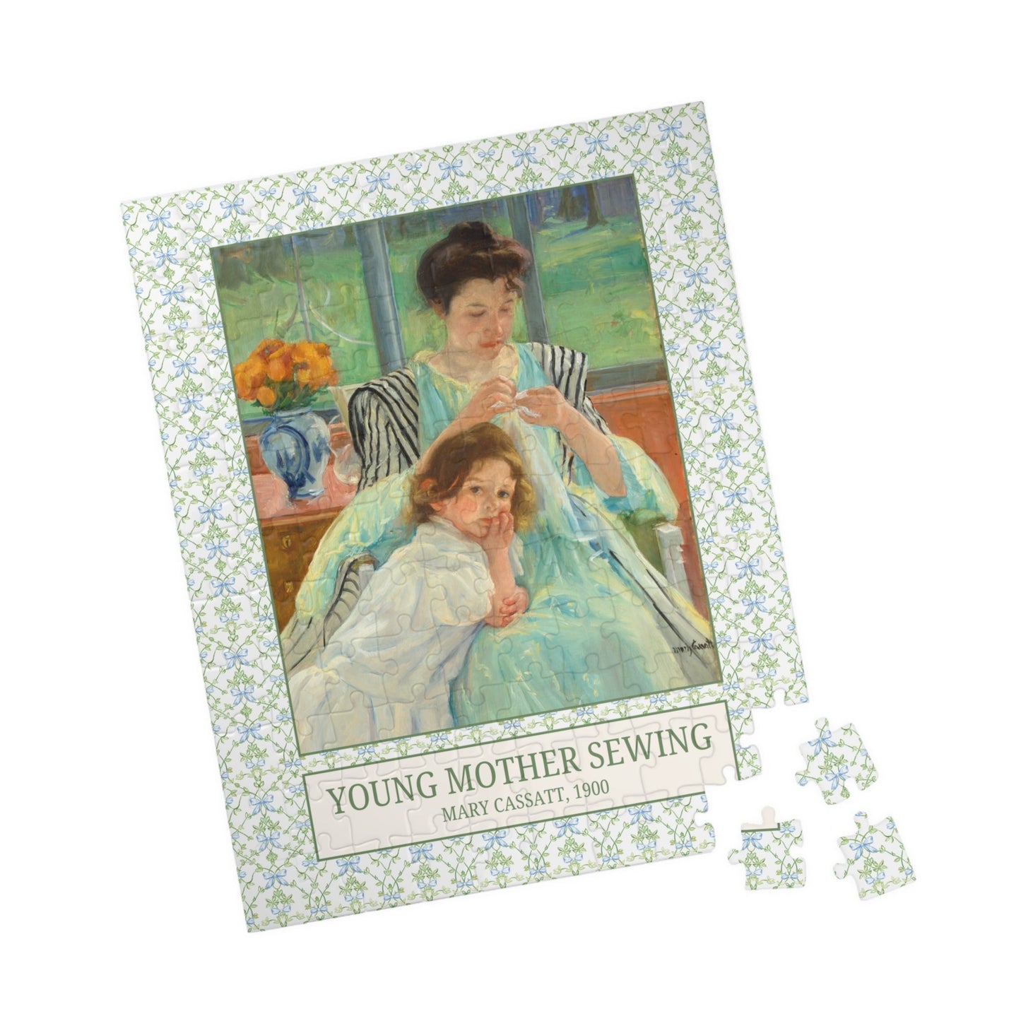 Young Mother Sewing by Mary Cassatt