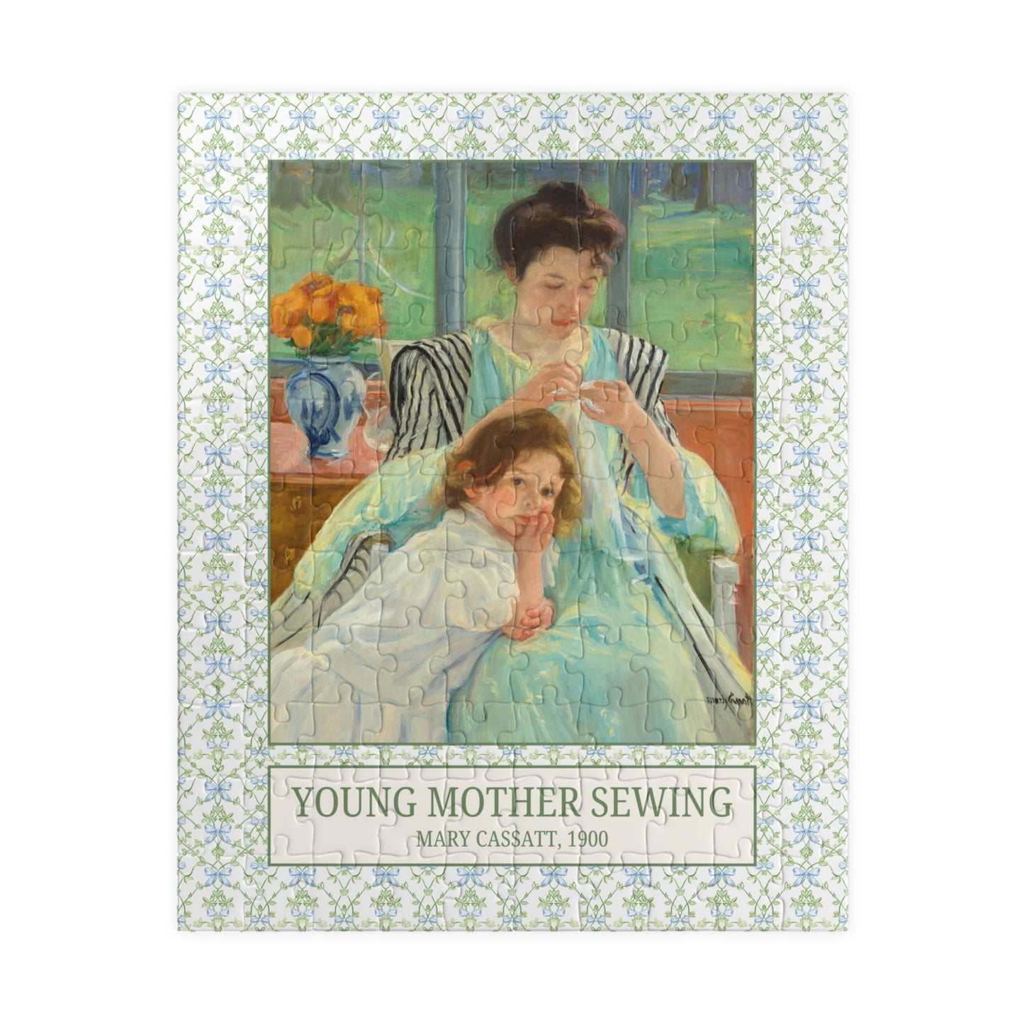 Young Mother Sewing by Mary Cassatt