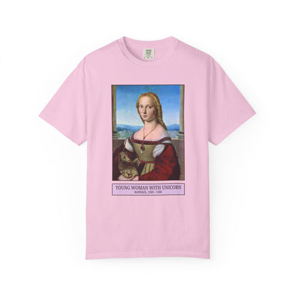 Young Woman with A Unicorn