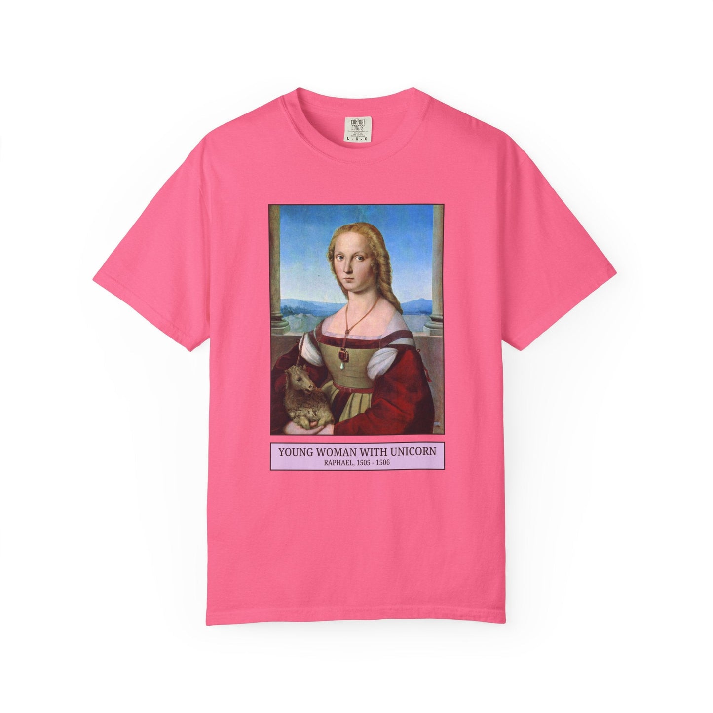 Young Woman with A Unicorn