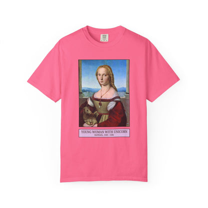 Young Woman with A Unicorn