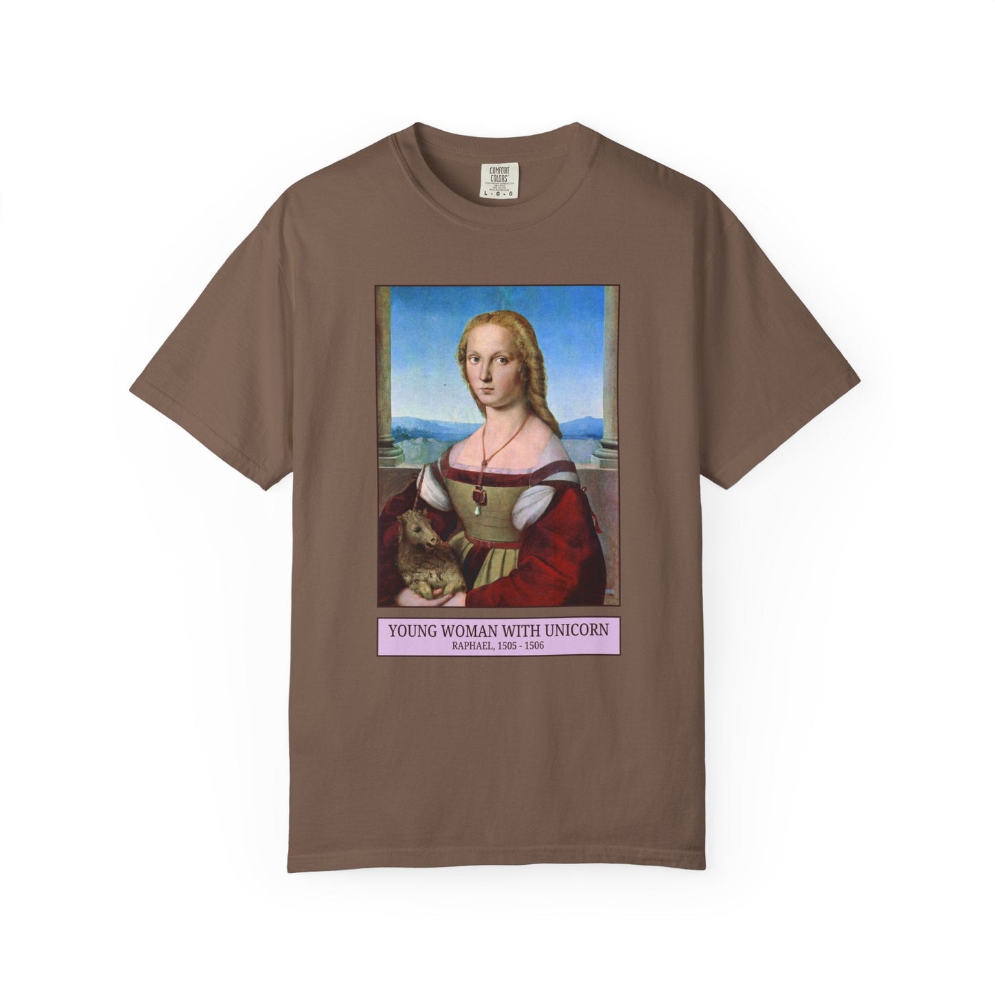 Young Woman with A Unicorn