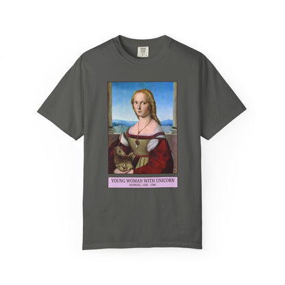 Young Woman with A Unicorn